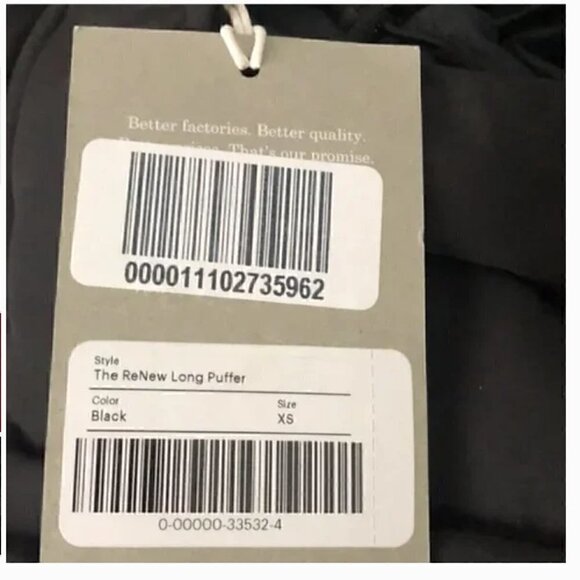 Everlane The ReNew Jacket Long Puffer Black NWT XS - Picture 7 of 8